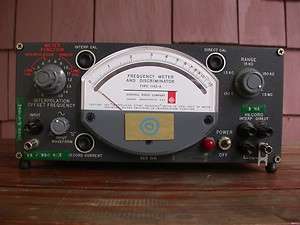 Working GENERAL RADIO 1142 A FREQUENCY METER Cambridge  