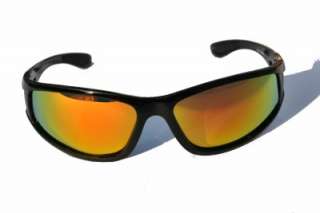 Premium black polarized sunglasses fire mirror Golf ing Fish Shade 