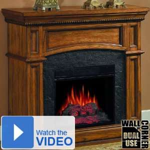   Nantucket Convertible Indoor Electric Fireplace   Oak