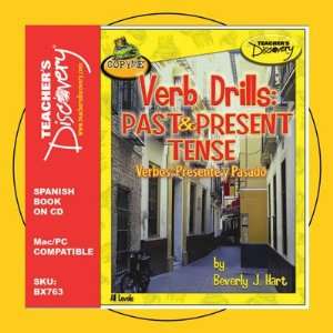  VERB DRILLS: PAST & PRESENT COPYME SPANISH BOOK on CD 
