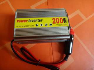 200W DC 12V to AC 220V CAR POWER INVERTER USB Port PLUG  