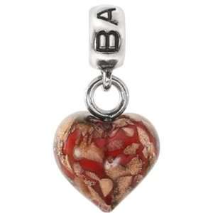  Bacio Italian Murano Bead Rockin Murano Hearts Amorphous 