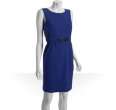 Calvin Klein jade stretch cotton seam detail sheath dress  BLUEFLY up 