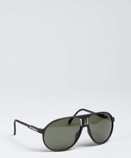 Carrera matte black Champion aviator sunglasses