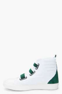 Raf Simons High White Velcro Sneakers for men  