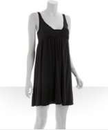 style #212819000 black jersey Devon v neck babydoll dress