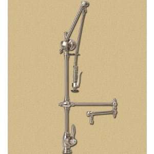   Articulated Kitchen Faucet with Pre Rinse Spray Finish Antique Bronze