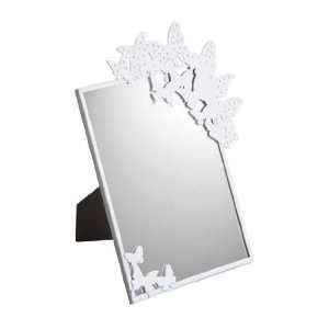   with White Butterfly Metal Frame and Earring Holder