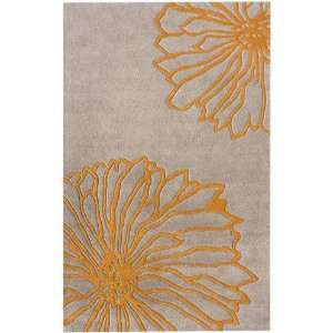   Hand Tufted Wool Carpet Area Rug Floral Yellow 8x10: Furniture & Decor