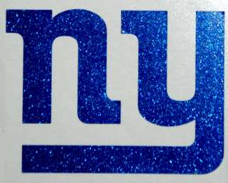 NY Giants BLUE Glitter 2 inch iPhone Sticker Decals NFL  