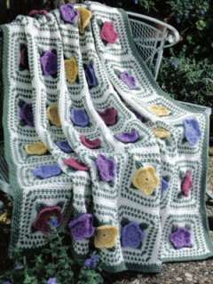 AFGHANS SQUARES CROCHET PATTERNS GRANNY AFGHAN NEW BOOK Contest 