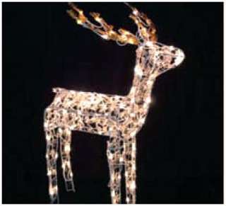 48 ANIMATED LIGHT STANDING DEER BUCK CHRISTMAS OUTDOOR  
