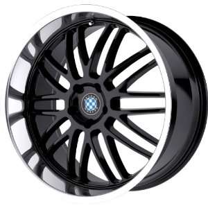  Mesh Gloss Black Wheel with Machined Lip (22x9.5/5x120mm): Automotive