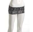 Norma Kamali black and white zebra print Eric halter bikini top 