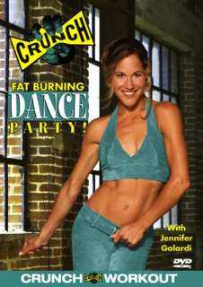 CRUNCH FITNESS FAT BURNING DANCE PARTY EXERCISE DVD NEW JENNIFER 