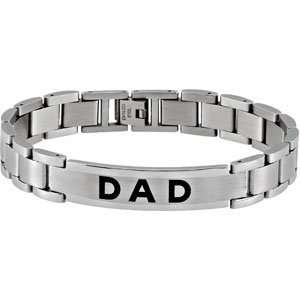  Mens Stainless Steel DAD Bracelet Jewelry
