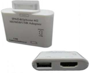 HDMI + USB CONNECTION KIT ADAPTOR FOR IPAD 2 IPHONE 4 3GS IPOD ITOUCH 