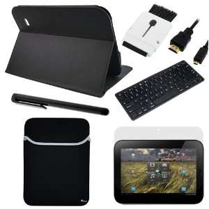  Leather Protector Cover Case with Stand + Neoprene Sleeve Case + LCD 