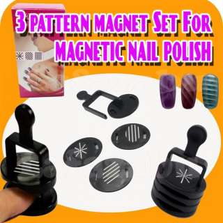   Pattern Magnet Disc Slice Stand Set for 3D Magnetic Nail Polish  