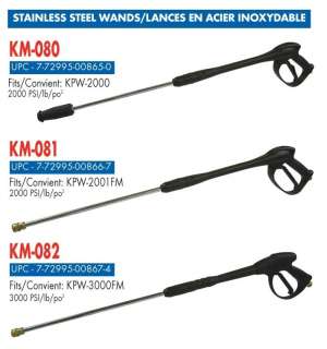   Tools KM 080 Pressure Washer Stainless Steel Wand KPW2000 parts  