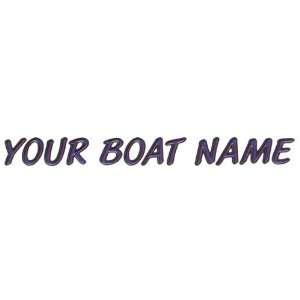   610 Series 5 Blue/Black Marine Boat Name Lettering Kit: Automotive