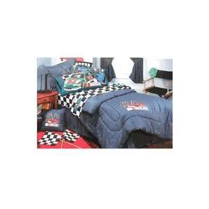  Nascar Denim Full Size Bedding Comforter & Sheet Set: Home 