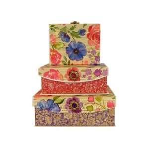  Punch Studio Nesting Boxes Brooch Trinket Flowers