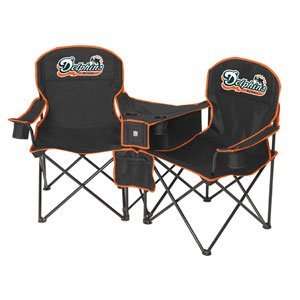 Miami Dolphins NFL Deluxe Folding Conversation Arm Chair by Northpole 