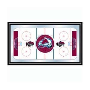  NHL Colorado Avalanche Framed Hockey Rink Mirror Sports 
