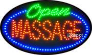   Animated Led Neon Light Lighted OPEN Sign on/off Switch/Chain 19x10