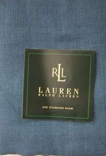 Ralph Lauren LANDING Newburgh Pillow Shams LINEN Blue 2  