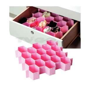    BDS   Pink Drawer Organizer / Drawer Divider