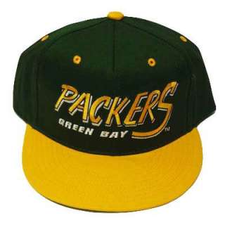 NFL GREEN BAY PACKERS PACK OLD SCHOOL SNAPBACK CAP HAT  