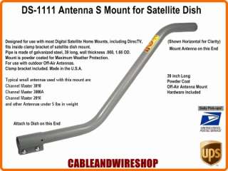 DS 1111 S Mount for Satellite Dish TV Antenna DS1111 610074819608 