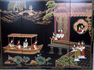 48 Lacquer Wall Decor Panels, Wall Screen, Oriental Chinese Asian 
