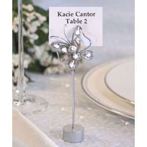   Wedding Favors : Chrome Butterfly Place Card Holder (200 And Up items