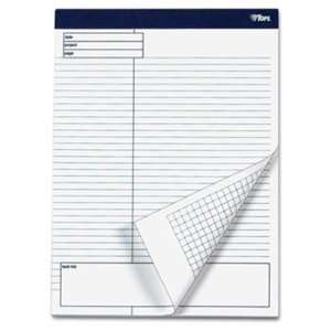   Planning Pad, Wide Rule, 8 1/2 x 11 3/4, White, 4 40 Sheet Pads/Pack