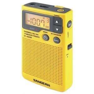  SAN DT400W AM/FM Digital Weather Alert Pocket Radio Electronics