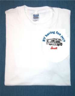 Personalized RV Camper Motor Home Camping Adult T Shirt  