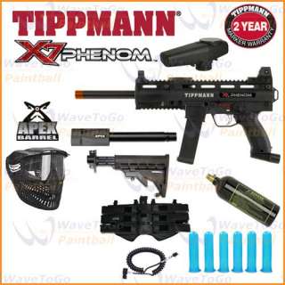 TIPPMANN X7 EGRIP PHENOM Paintball Gun X 7 Apex Remote Pack  