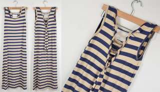 Women Stripe & Solid Color Long Casual Sleeveless Tank Open Band Back 
