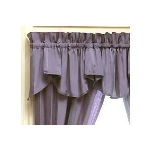   JC Penney Box Pleated Stripe Valance Moire Purple Dusk: Home & Kitchen