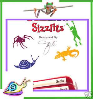 Sizzlits Bugs & Friends 4 Die Set, Spider, Frog, Snail  