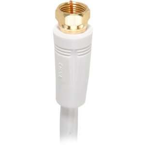  3 White RG 6 Digital Coaxial Cable With Gold Plated F 