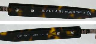 New Authentic Bvlgari 5011 Sunglasses Made in Italy  