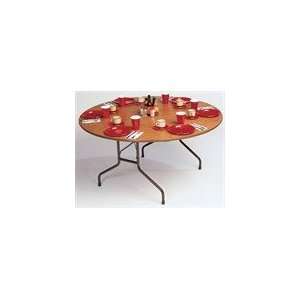 Correll Melamine 48 Round Folding Table: Home & Kitchen