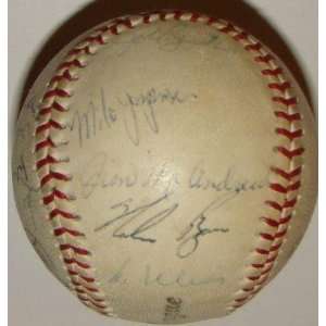  Signed Nolan Ryan Ball   1970 Mets Team 18 JSA SEAVER 