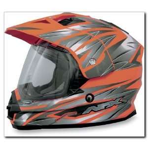  AFX FX 39 Dual Sport Motorcycle Helmet Safety Orange Multi 