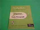 vintage zenith radio phon ograph operating guide booklet $ 30 00 40 % 