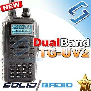 Dual Band TG UV2 VHF + UHF 2 way radio + FREE earpiece  